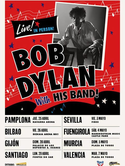 Bob Dylan en Fuengirola con la gira Live in Person