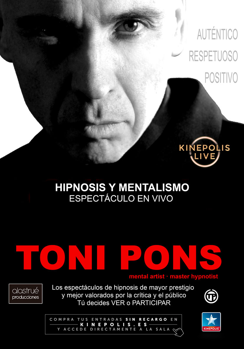 Toni Pons vuelve en marzo a Kinépolis Nevada Granada
