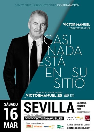 Víctor Manuel presenta Casi nada está en su sitio en Sevilla