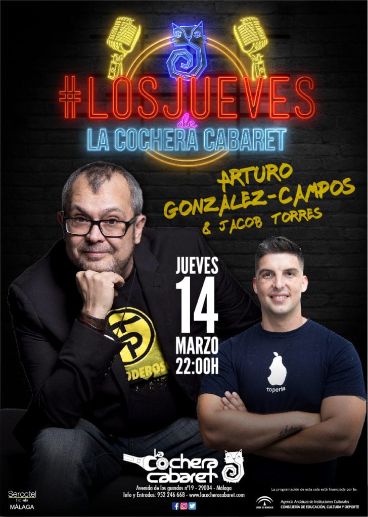 Arturo González y Jacob Torres en #LosJueves de La Cochera Cabaret