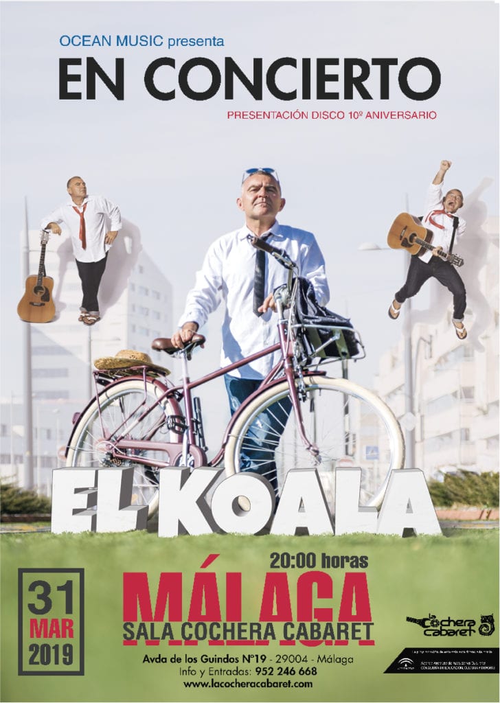 El Koala celebra su 10º aniversario en concierto en La Cochera Cabaret Málaga