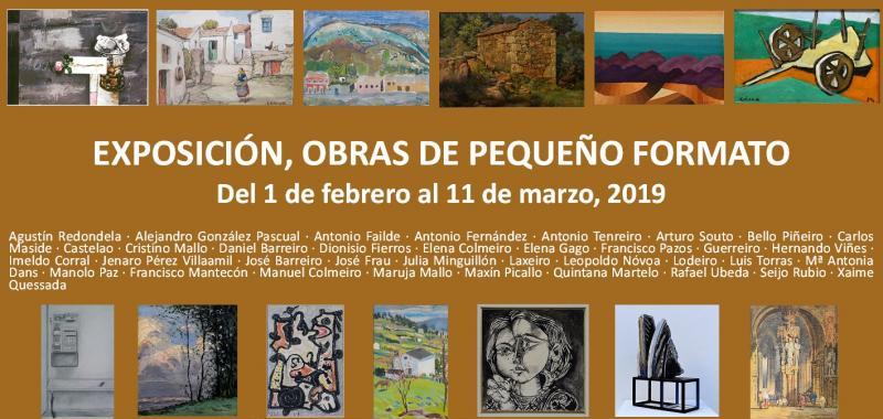 Obras de pequeño formato, exposición colectiva en Vigo