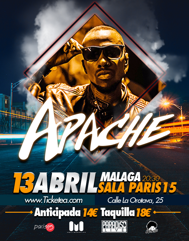 El rapero venezolano Apache en Sala París 15 de Málaga