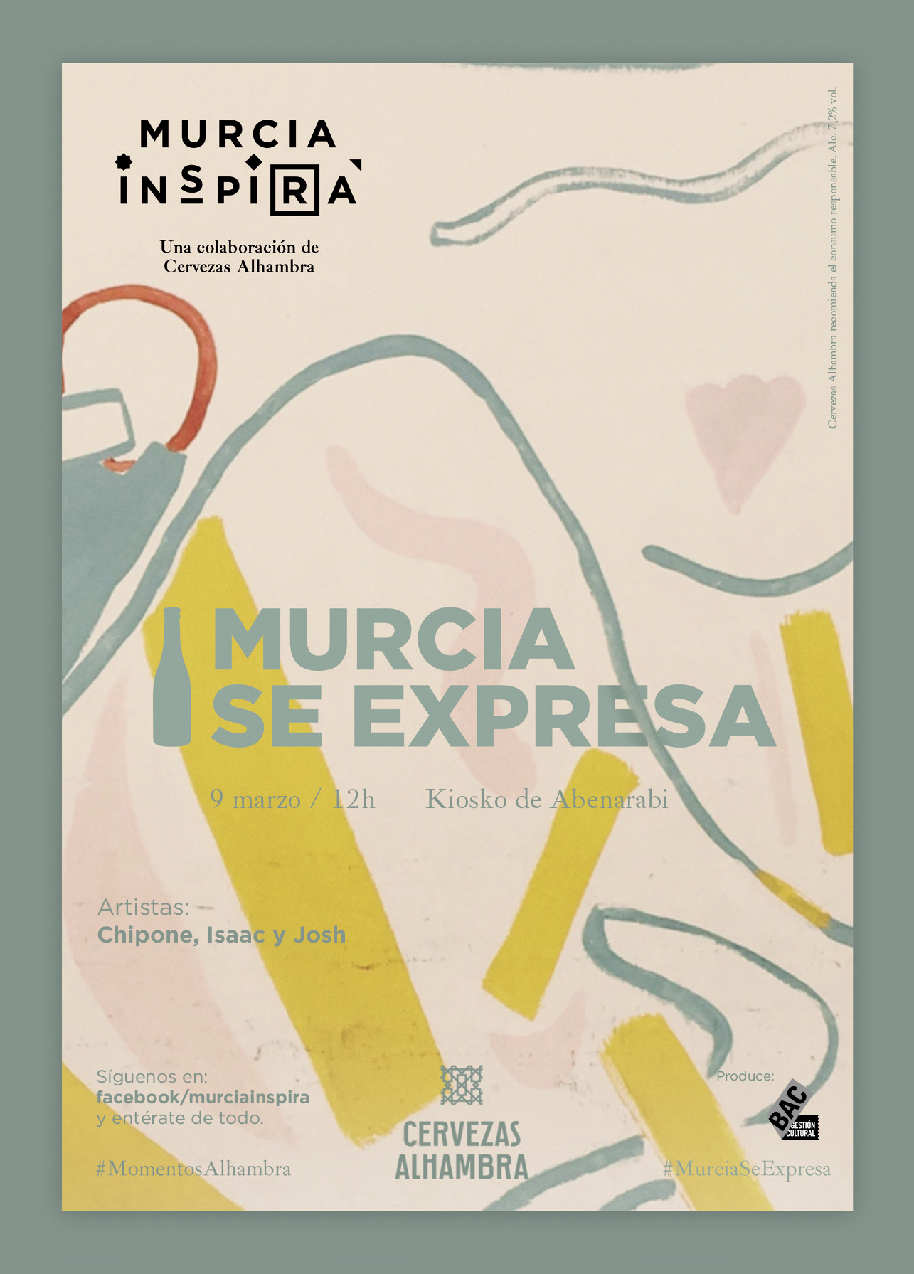 Chipone, Isaak y Josh inauguran la primera cita de Murcia Se Expresa #Murciainspira