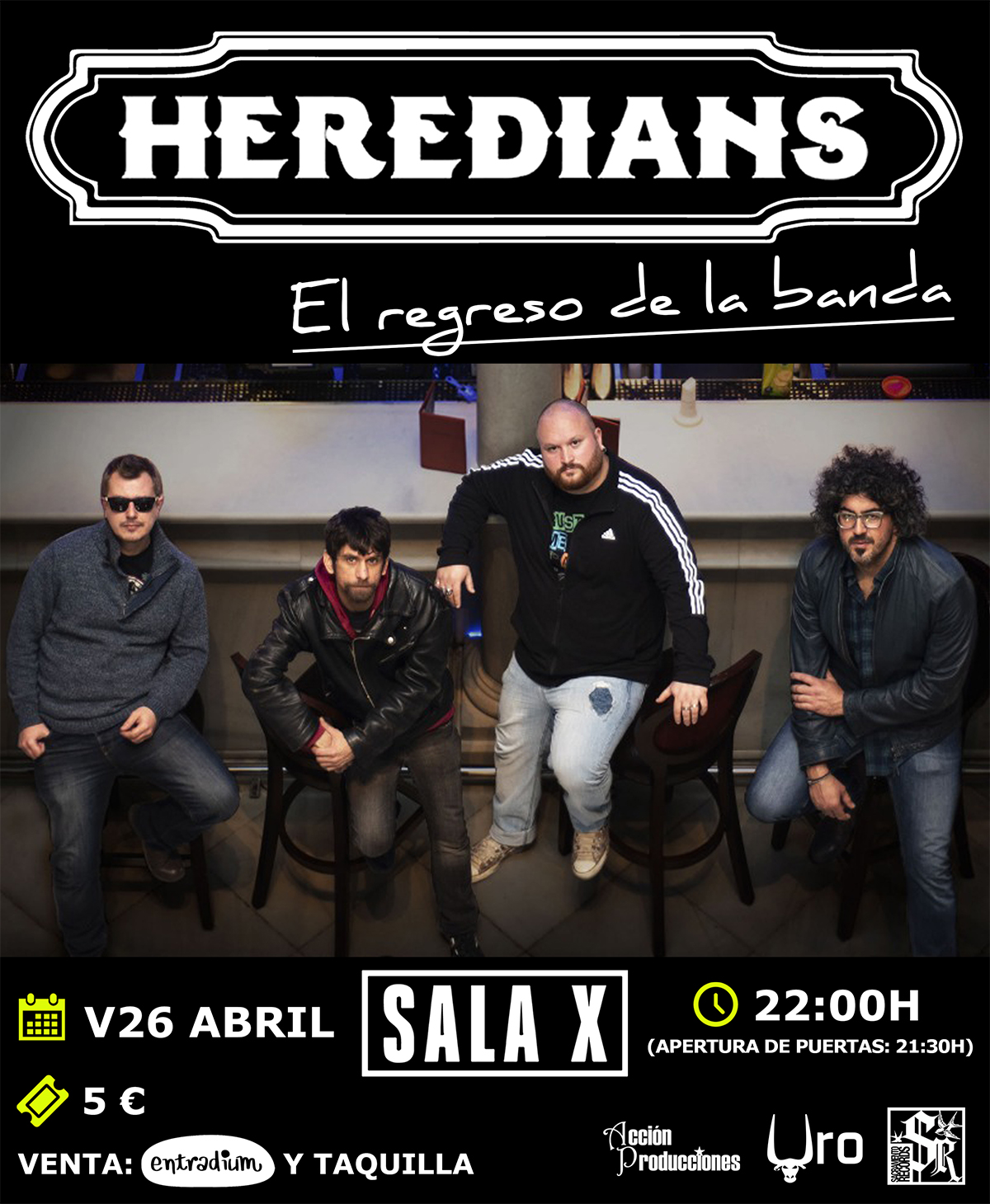 Heredians están de regreso en Sala X de Sevilla