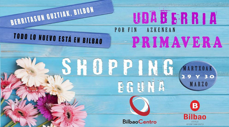 Primavera en los comercios de Bilbao