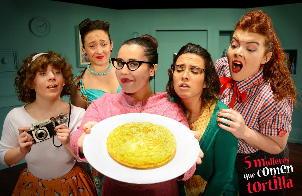 Cinco mujeres que comen tortilla, teatro en Vigo