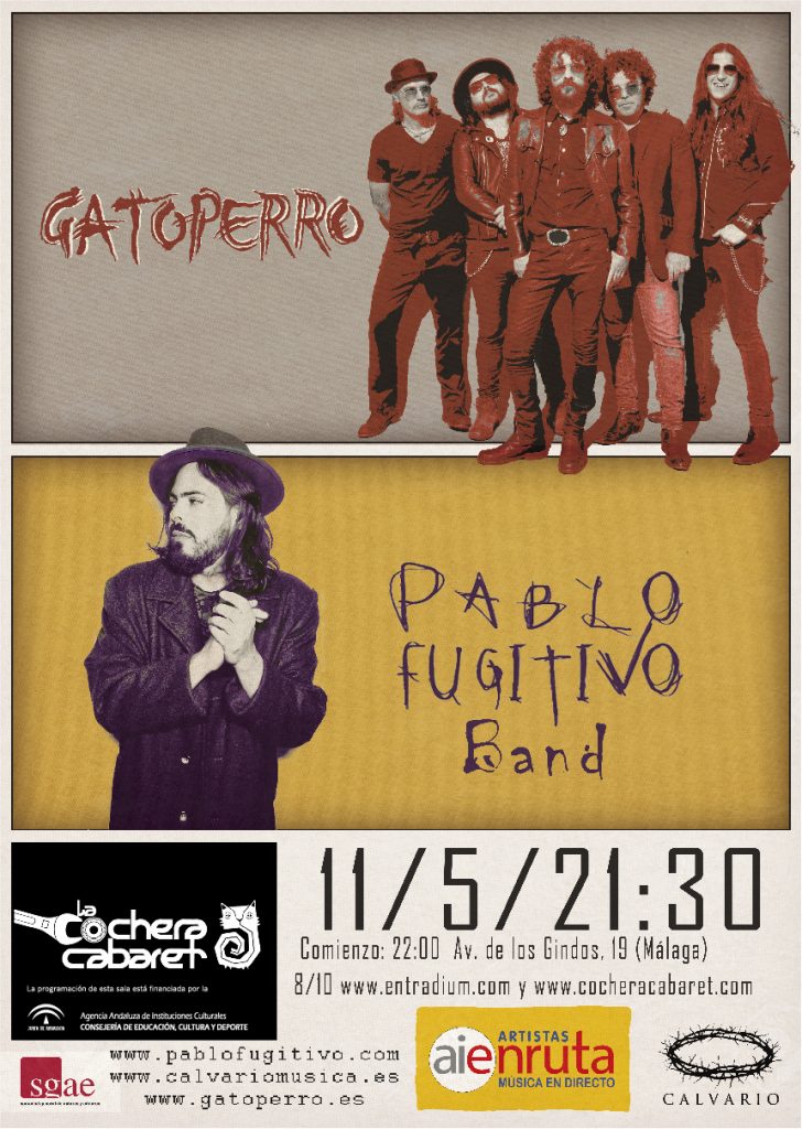 Gatoperro + Pablo Fugitivo en La Cochera Cabaret de Málaga