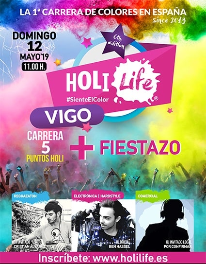 Holi Life, la carrera de colores vuelve a Vigo