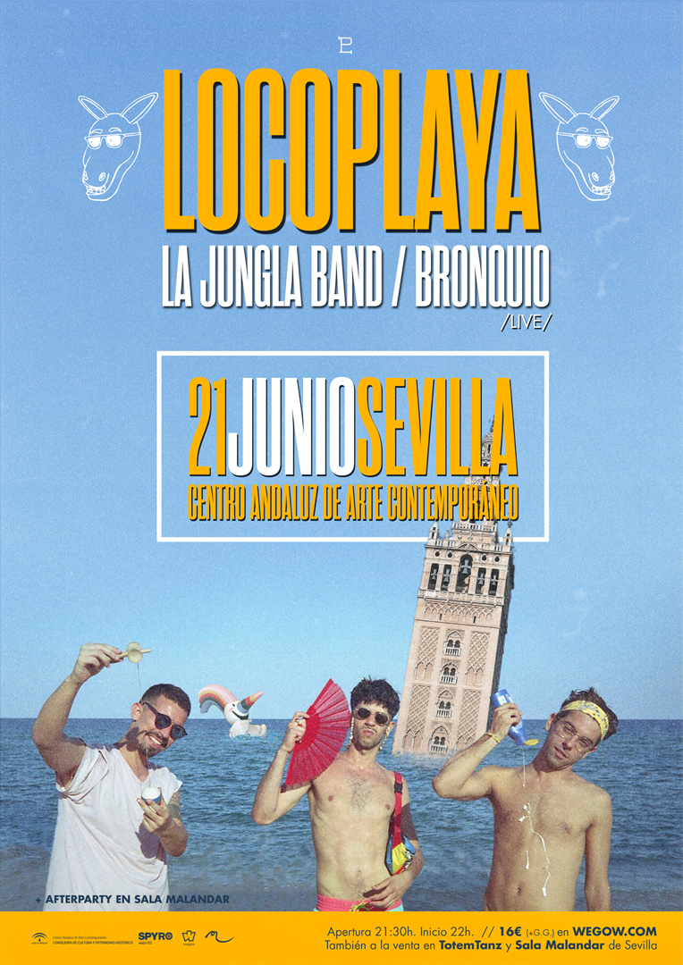 Locoplaya + La Jungla Band + Bronquio dan la bienvenida al verano en el CAAC de Sevilla