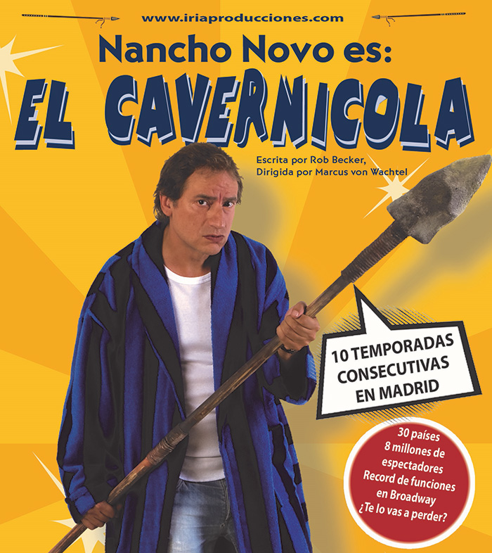 Nancho Novo nos trae El Cavernícola en mayo