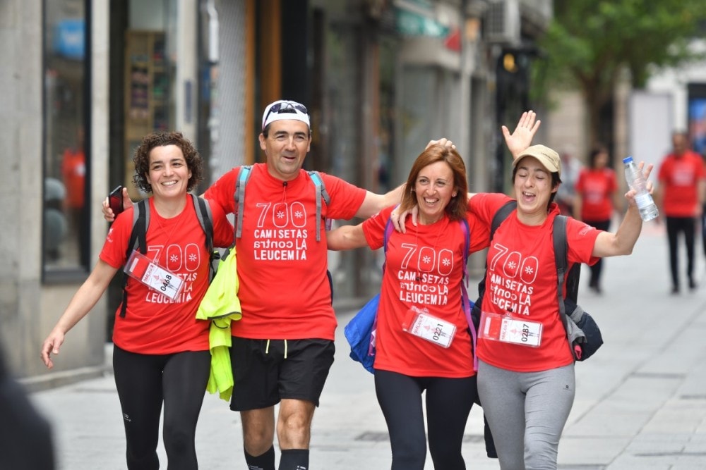 700 camisetas contra la leucemia, marcha solidaria en Vigo