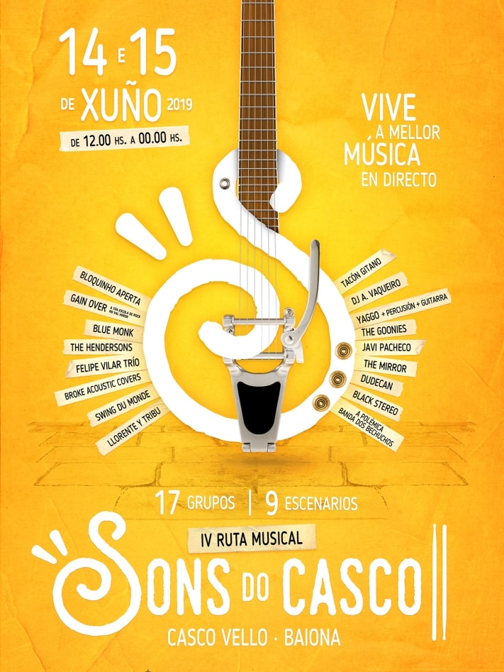 Sons do casco, ciclo de conciertos de calle en Baiona