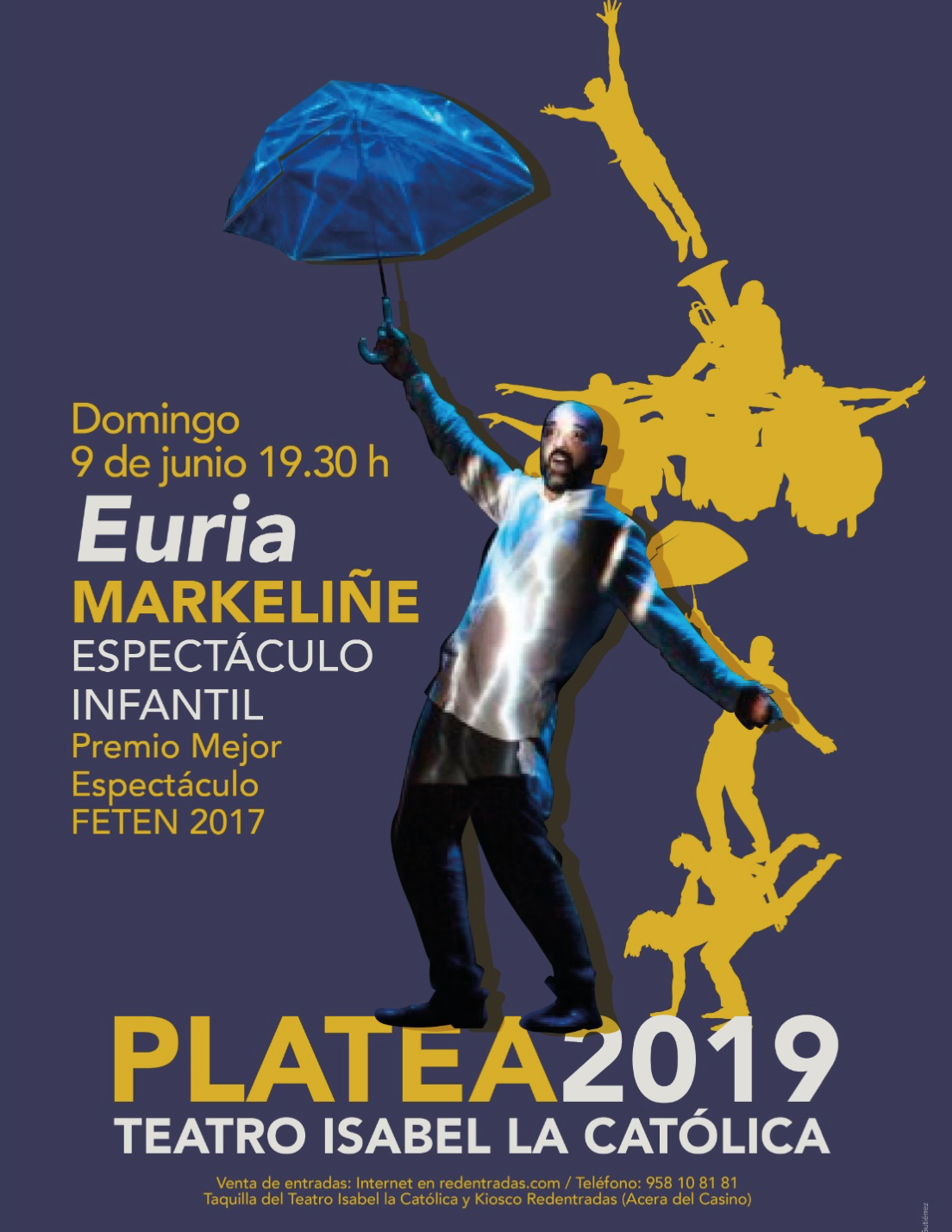 Euria (Lluvia) Platea 2019 en el Isabel la Católica