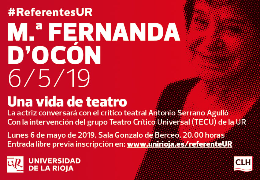 La actriz María Fernanda D’Ocón abrirá el ciclo #ReferentesUR 2019