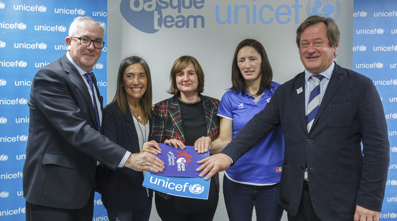 Acuerdo entre la Fundación Basque Team y UNICEF Comité País Vasco