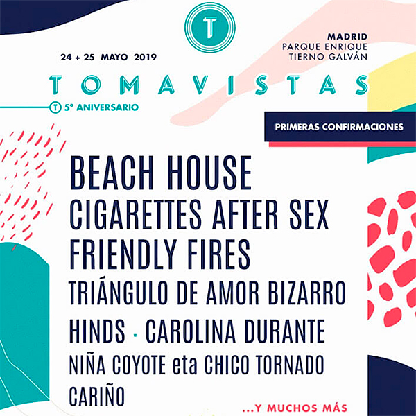 Concierto de Tomavistas Festival 2019 en Parque Enrique Tierno Galván en Madrid