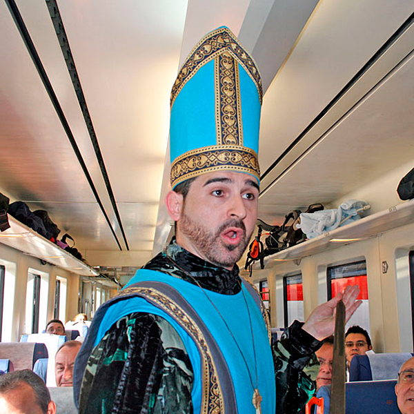 Tren medieval a Sigüenza en Agustín de Foxá en Madrid