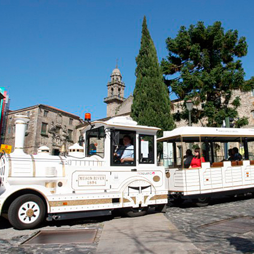 Tren Turístico de Santiago de Compostela en Plaza del Obradoiro en A Coruña