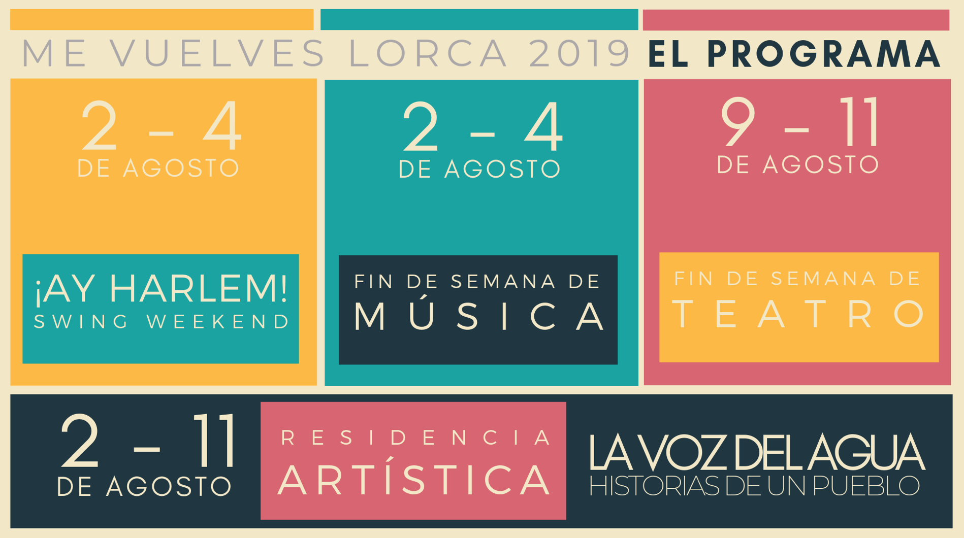 5ª edición del Festival de artes escenicas de la Alpujarra, Me Vuelves Lorca 2019