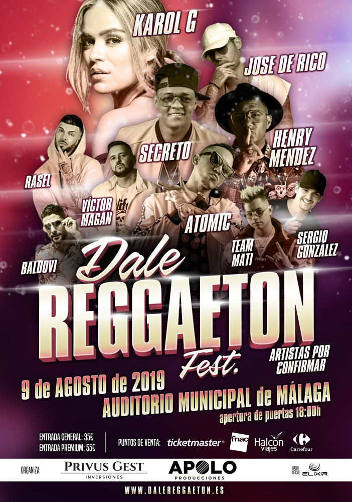 Dale Reggaeton Fest en el Auditorio Municipal de Málaga