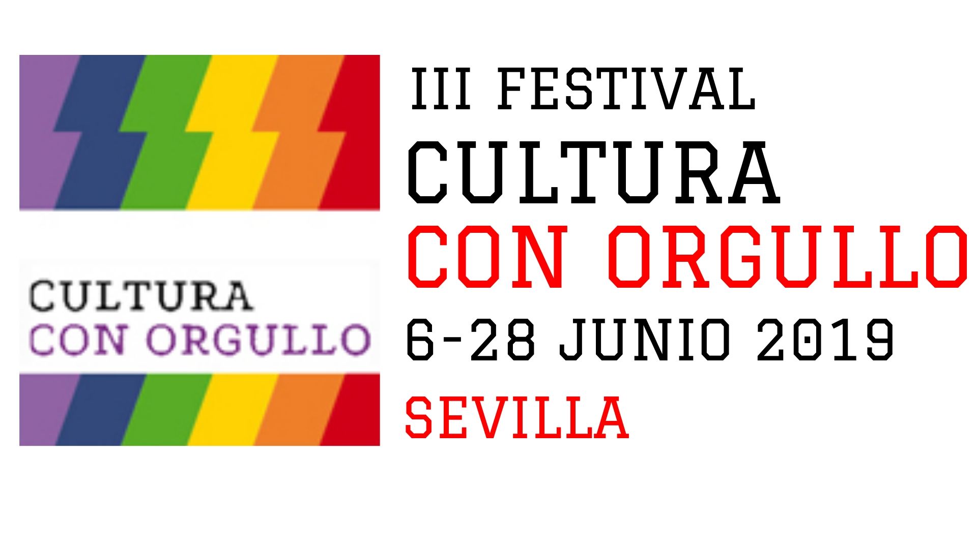 III Festival Cultura con Orgullo en Sevilla – Programación