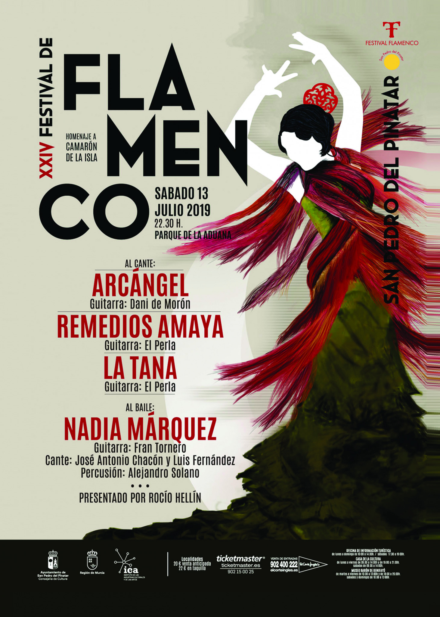Programa:  XXIV Festival de Flamenco de San Pedro del Pinatar 2019