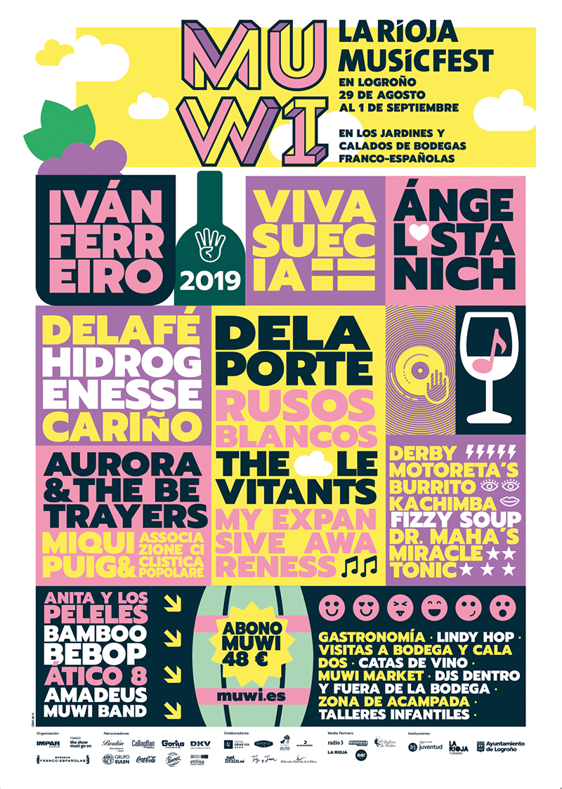 Cartel completo del Muwi La Rioja Music Fest