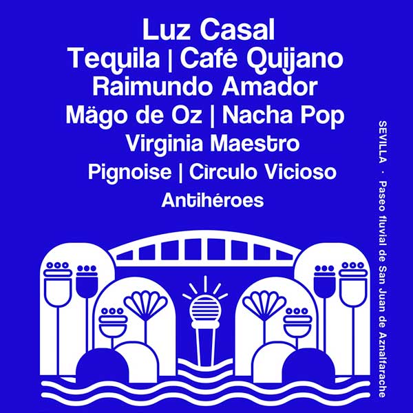 Concierto de Riofest 2019 en Paseo Fluvial Virgen del Carmen en Sevilla