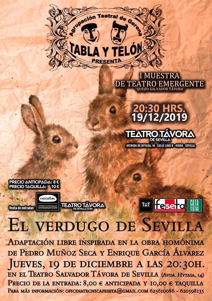 El Verdugo de Sevilla en Teatro Távora de Sevilla