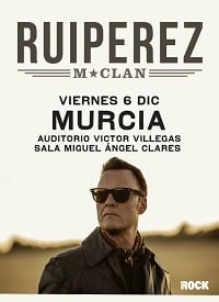 Ruipérez, de M-Clan, en Auditorio Víctor Villegas