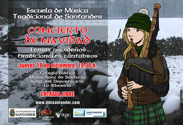 Concierto de Navidad de la Escuela de Música Tradicional de Santander