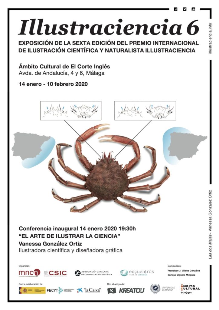 Exposición Illustraciencia 6 de Encuentros con la Ciencia en Málaga