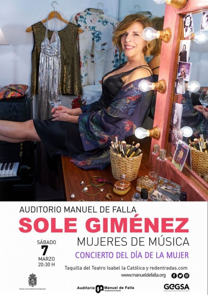 Sole Giménez presenta Mujeres de Música en el Auditorio Manuel de Falla de Granada