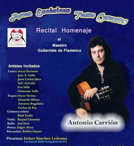 Homenaje Antonio Carrión en el Teatro Cervantes