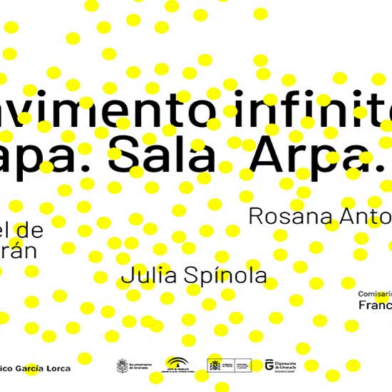 Pavimento infinito. Mapa. Sala. Arpa. Alba en Centro Federico García Lorca en Granada