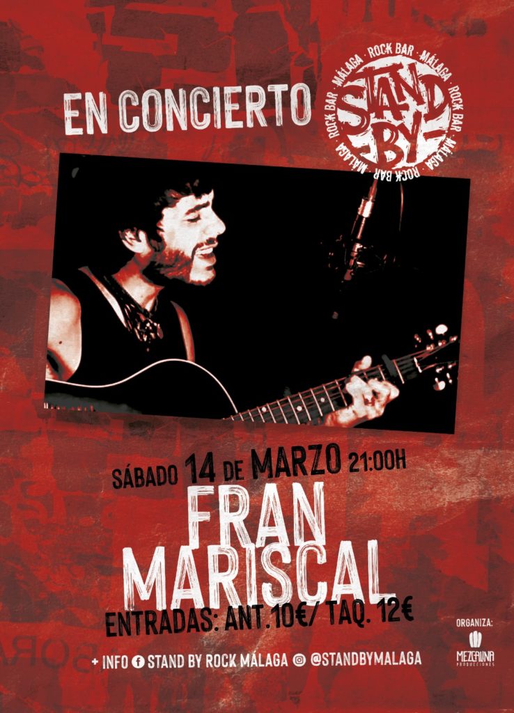 Concierto de Fran Mariscal en Stand By Rock Bar de Málaga