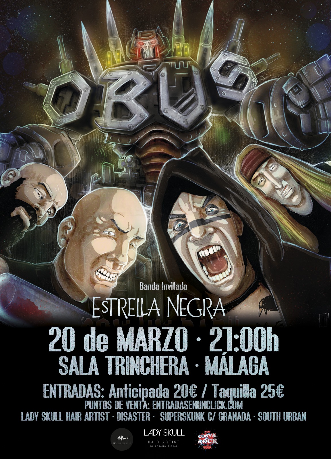 Obus presenta Con un par en La Trinchera de Málaga