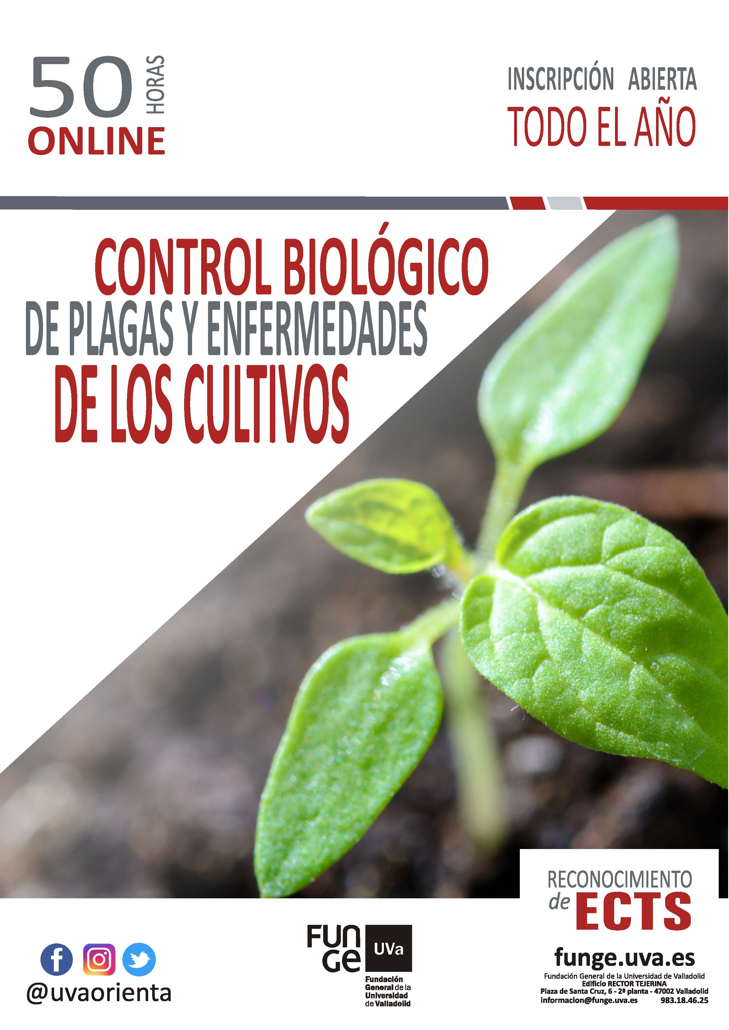 Formación Online Control Biológico de plagas y enfermedades de los Cultivos