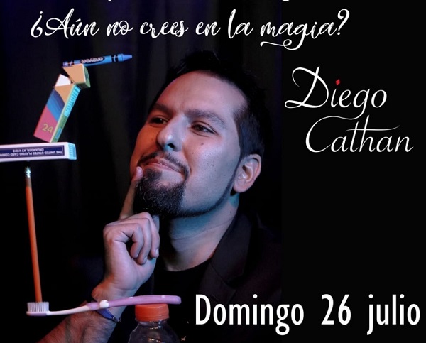 Diego Cathan presenta una jornada de magia en Ulapé Teatro