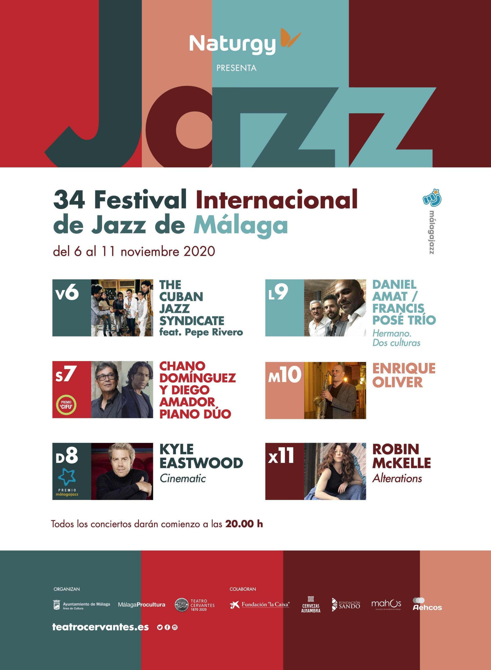 Festival de Jazz de Málaga 2020, conciertos, cartel y programación completa