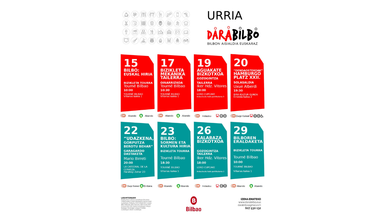 Darabilbo propone ocho actividades para promover el euskera en el tiempo libre