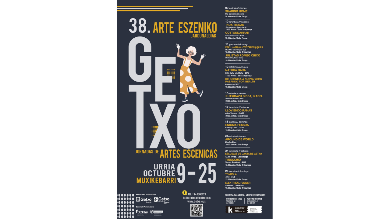 Las Jornadas de Artes Escénicas de Getxo comienzan este viernes