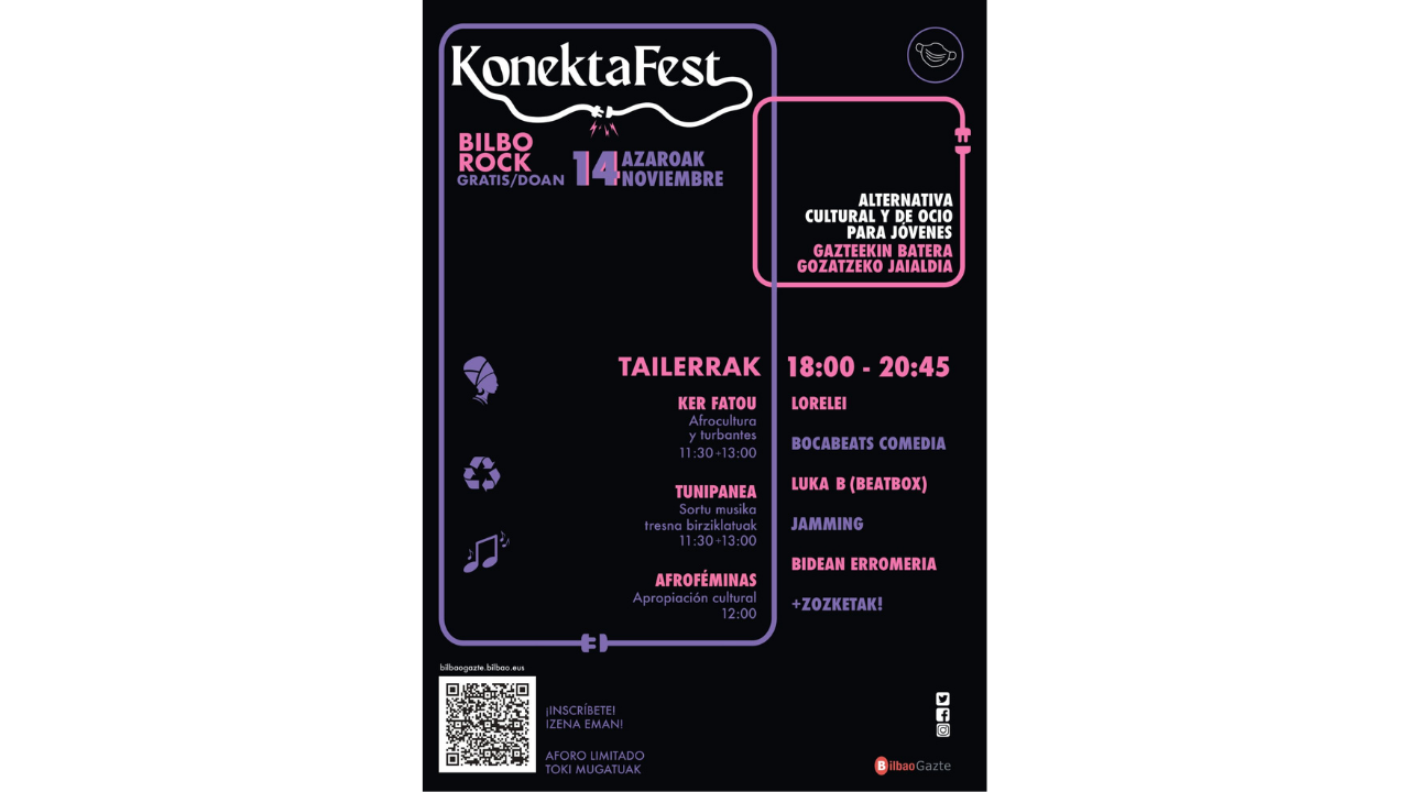 KonektaFest en Bilborock el próximo 14 de noviembre