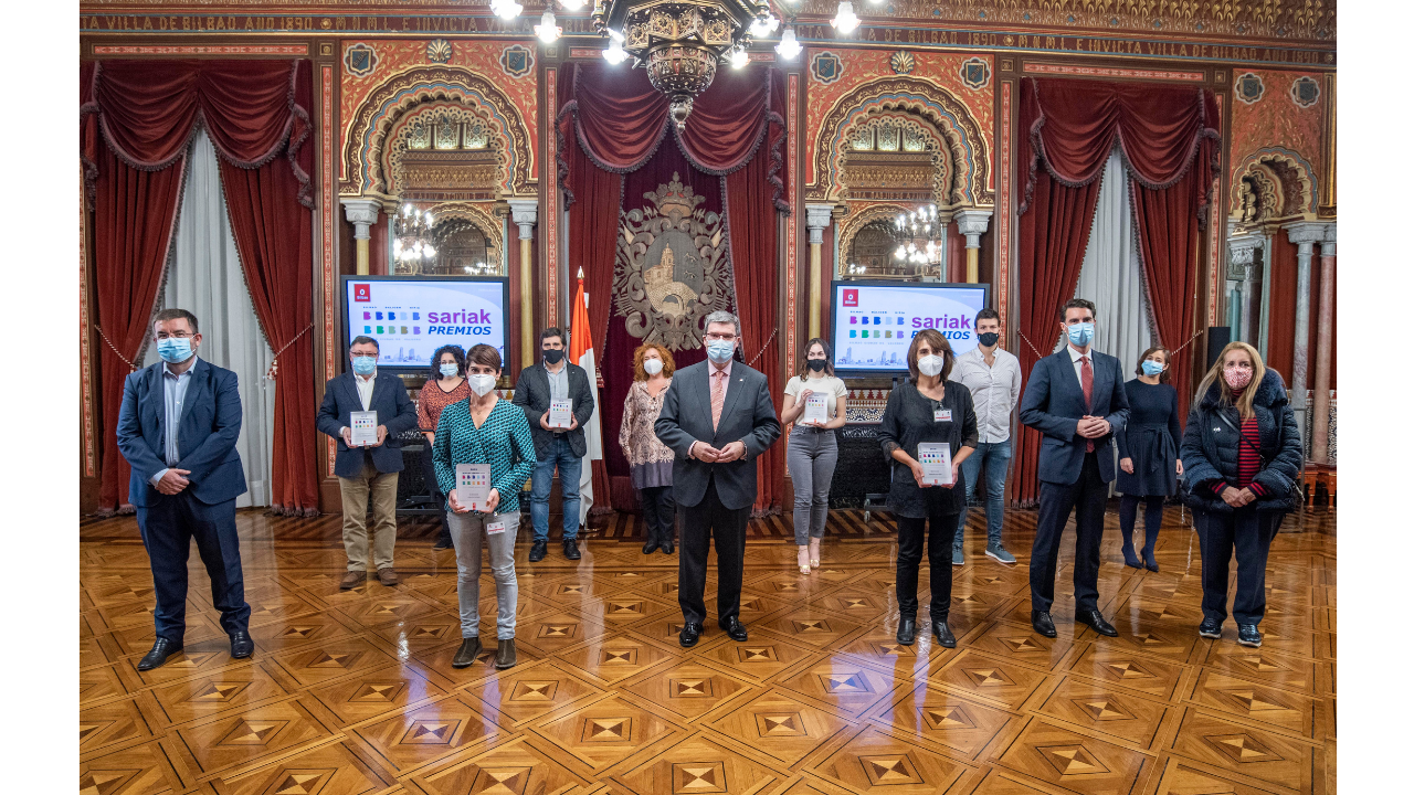 La 2º edición de los premios «Bilbao Balioen Hiria» se celebró ayer en el Salón Árabe