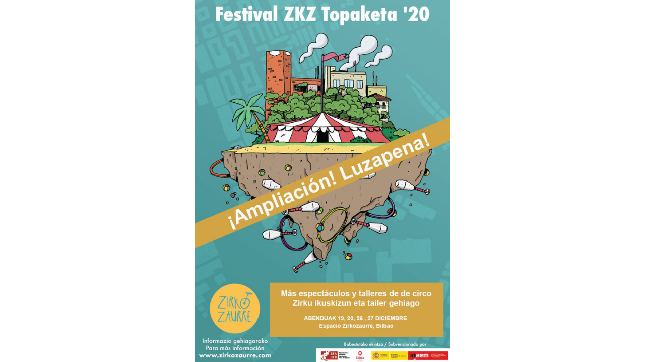 El Festival ZKZ Topaketa 2020 amplía su propuesta con nuevos espectáculos y talleres infantiles