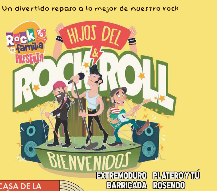 ROCK EN FAMILIA HIJOS DEL ROCK concierto familiar Santiago