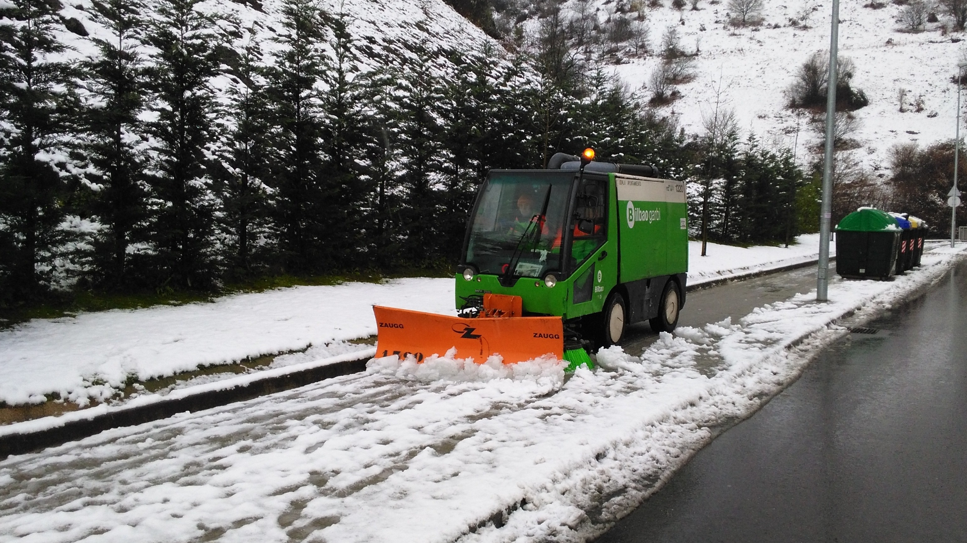 Precaución en Bilbao ante la alerta amarilla por frío y nieve