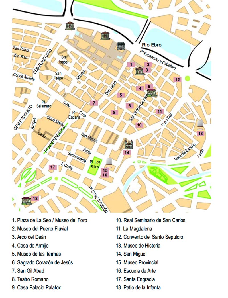 suspensión mareado Lima Zaragoza Ruta 1: de La Seo a Plaza de Los Sitios - La Guía GO!