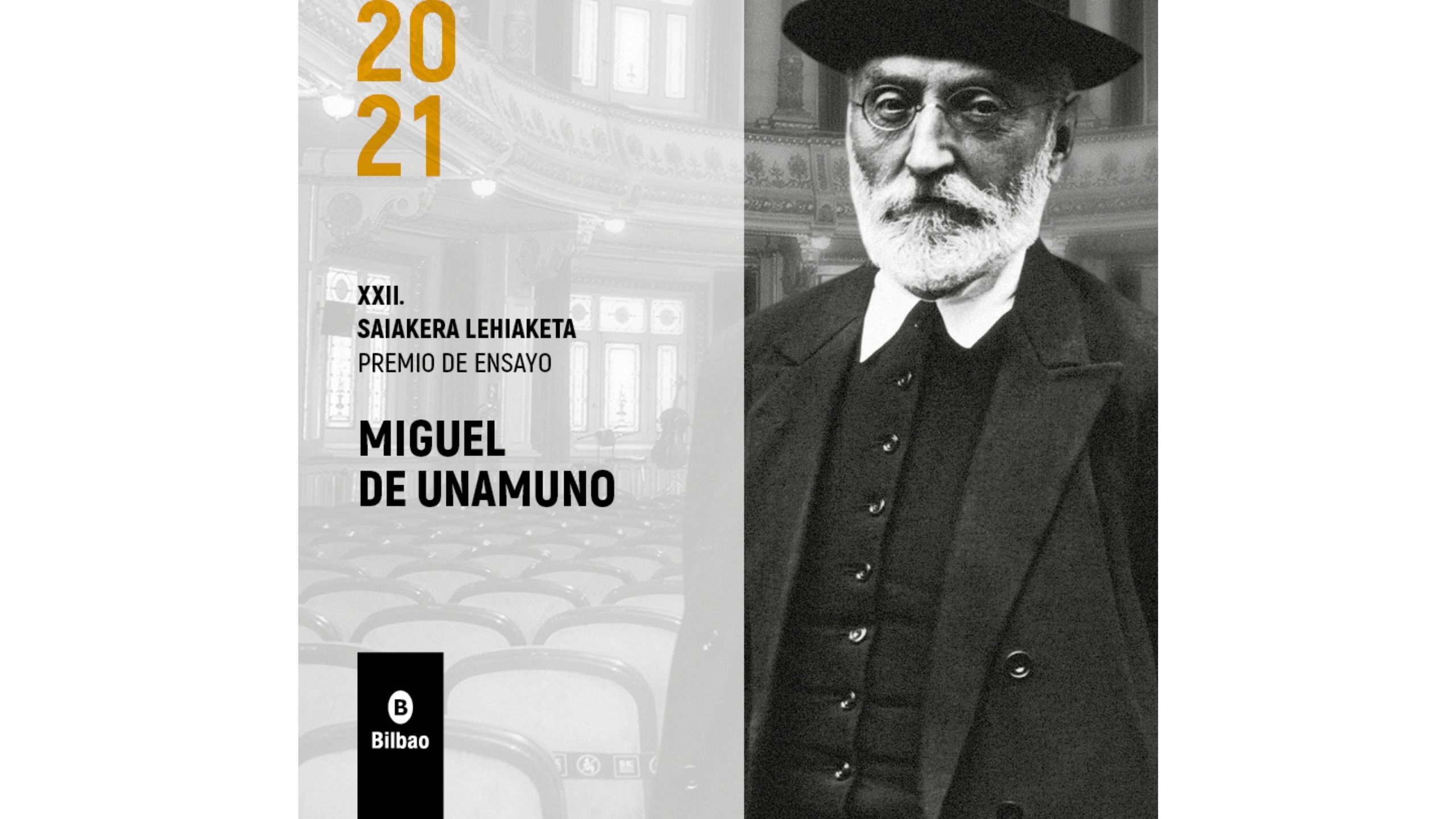 El Ayuntamiento de Bilbao presenta la XXII edición del Premio Ensayo Miguel de Unamuno